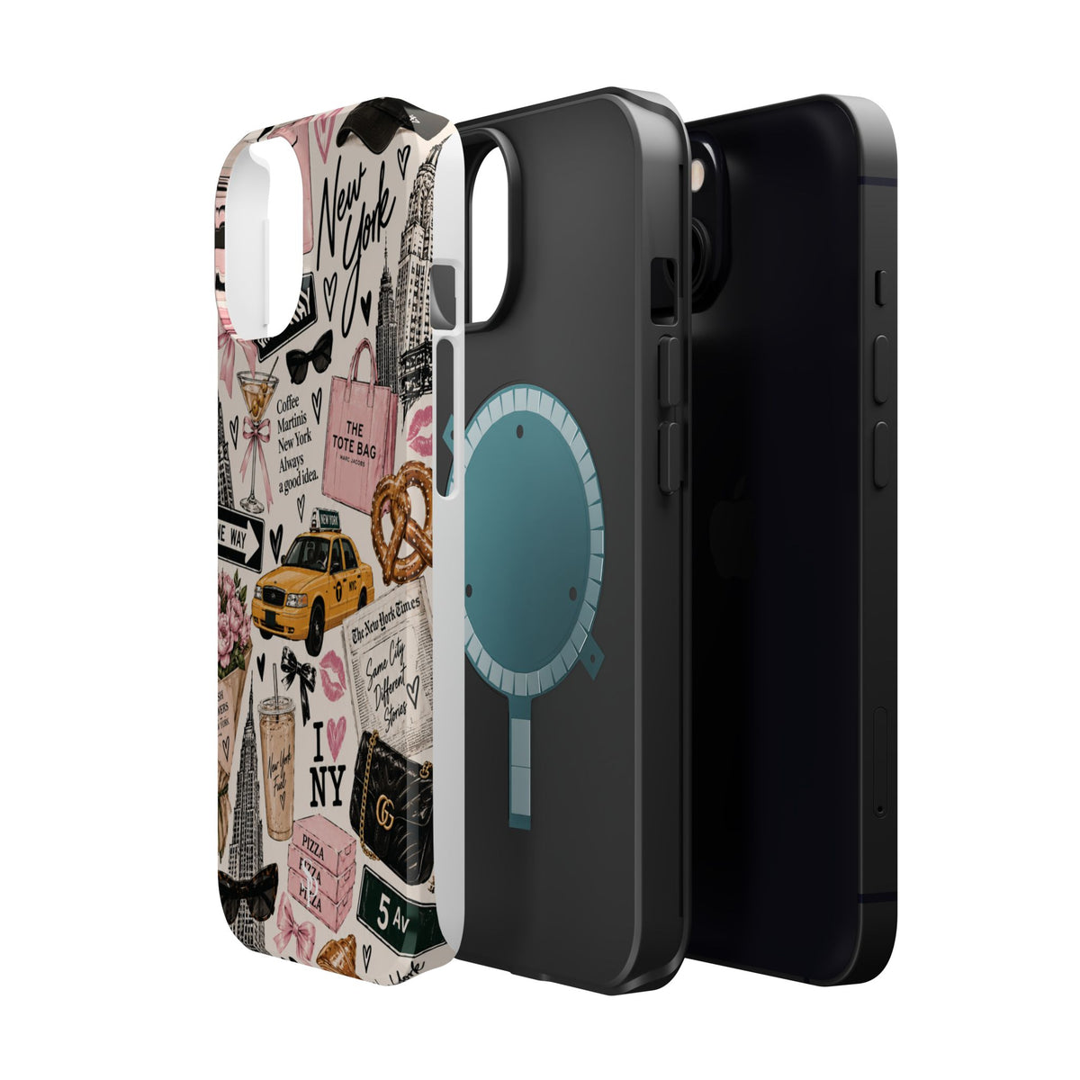 Pink New York Magnetic Phone Case