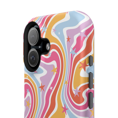 Colorful Impact-Resistant Phone Case - Vibrant Swirl Design