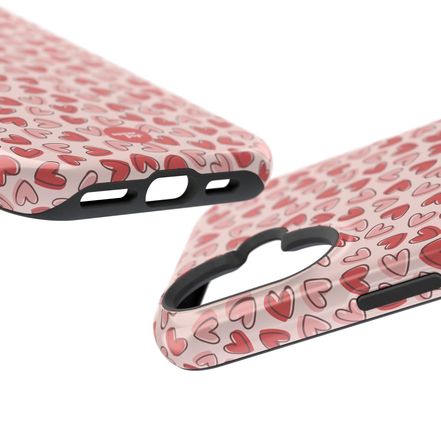 Heart Pattern Impact-Resistant Phone Case - Stylish Protection for Valentine's Day & Everyday Love