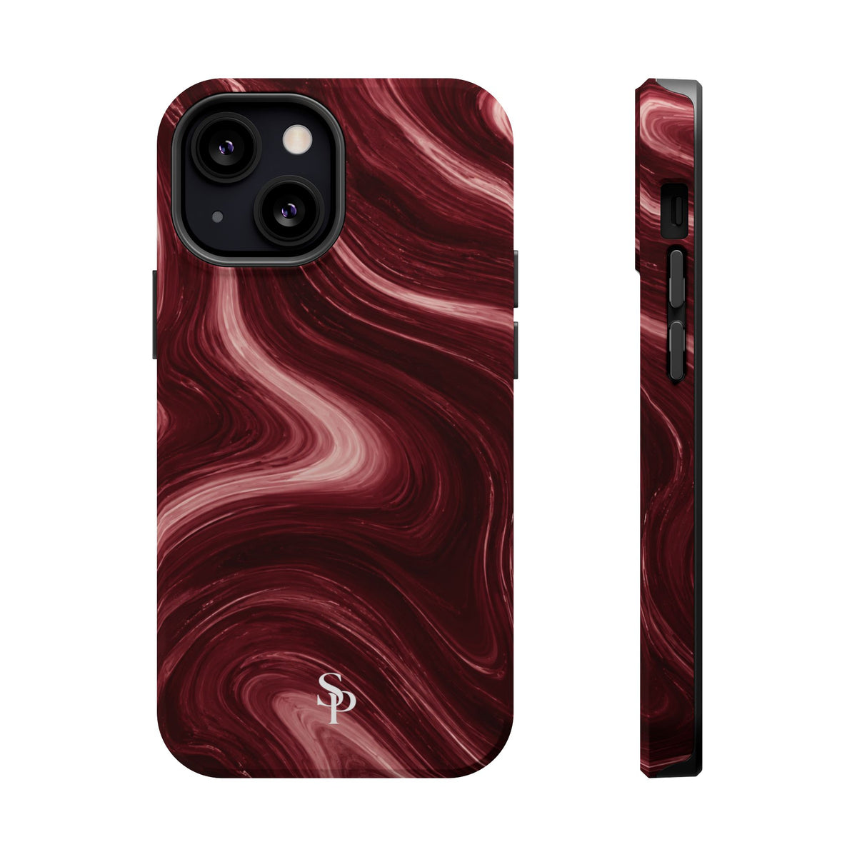 Burgundy Marble Magnetic Phone Case