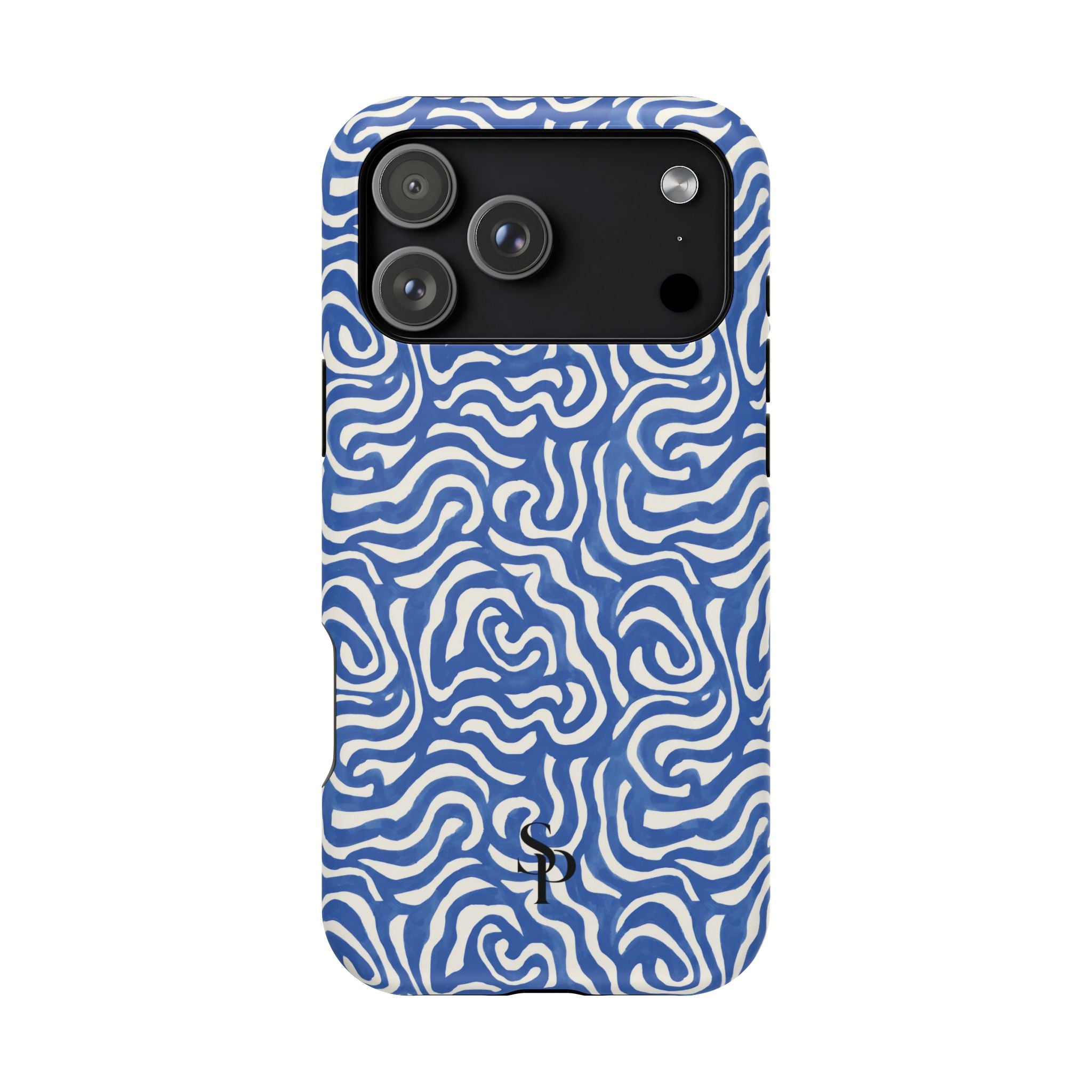 Blue Abstract Swirl Magnetic Impact Phone Case
