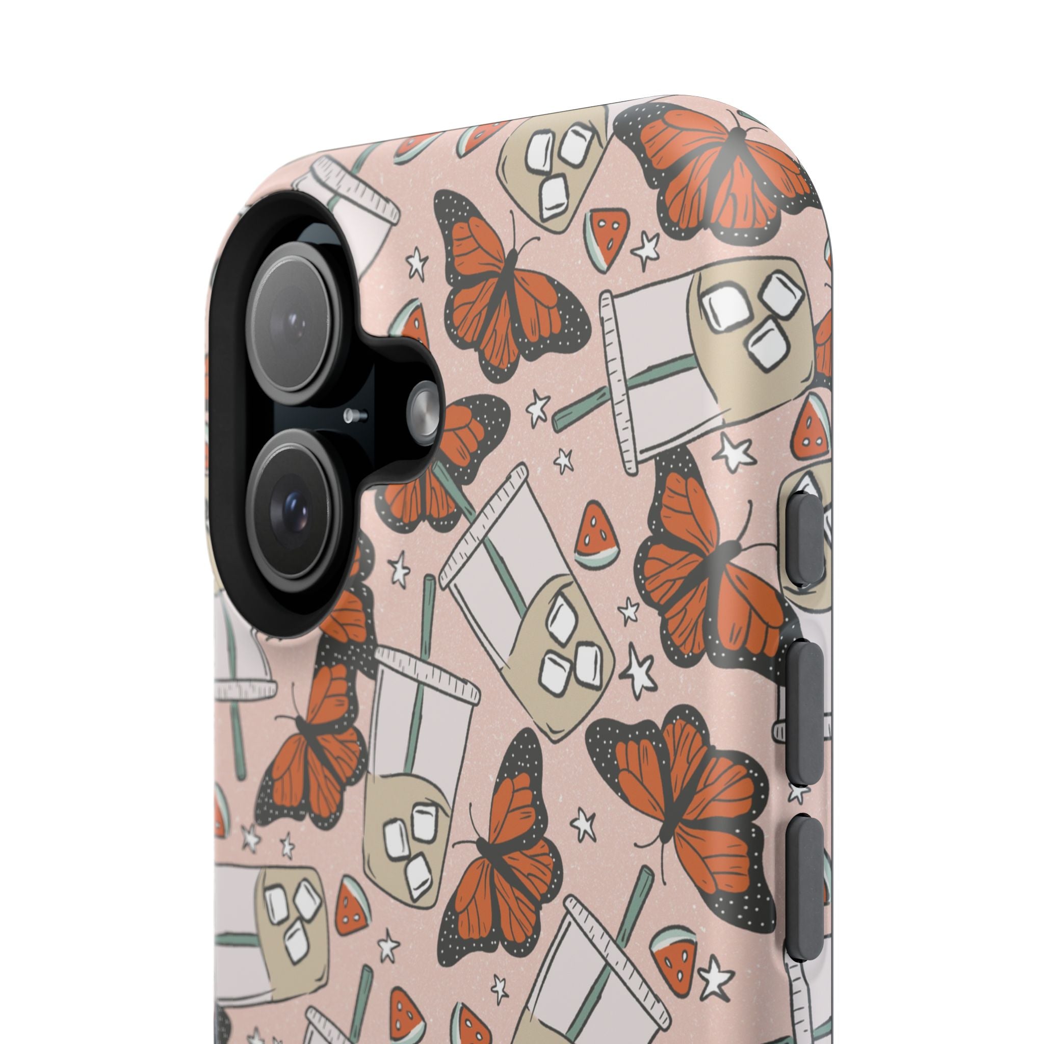 Iced Coffee & Butterfly Impact-Resistant Cases