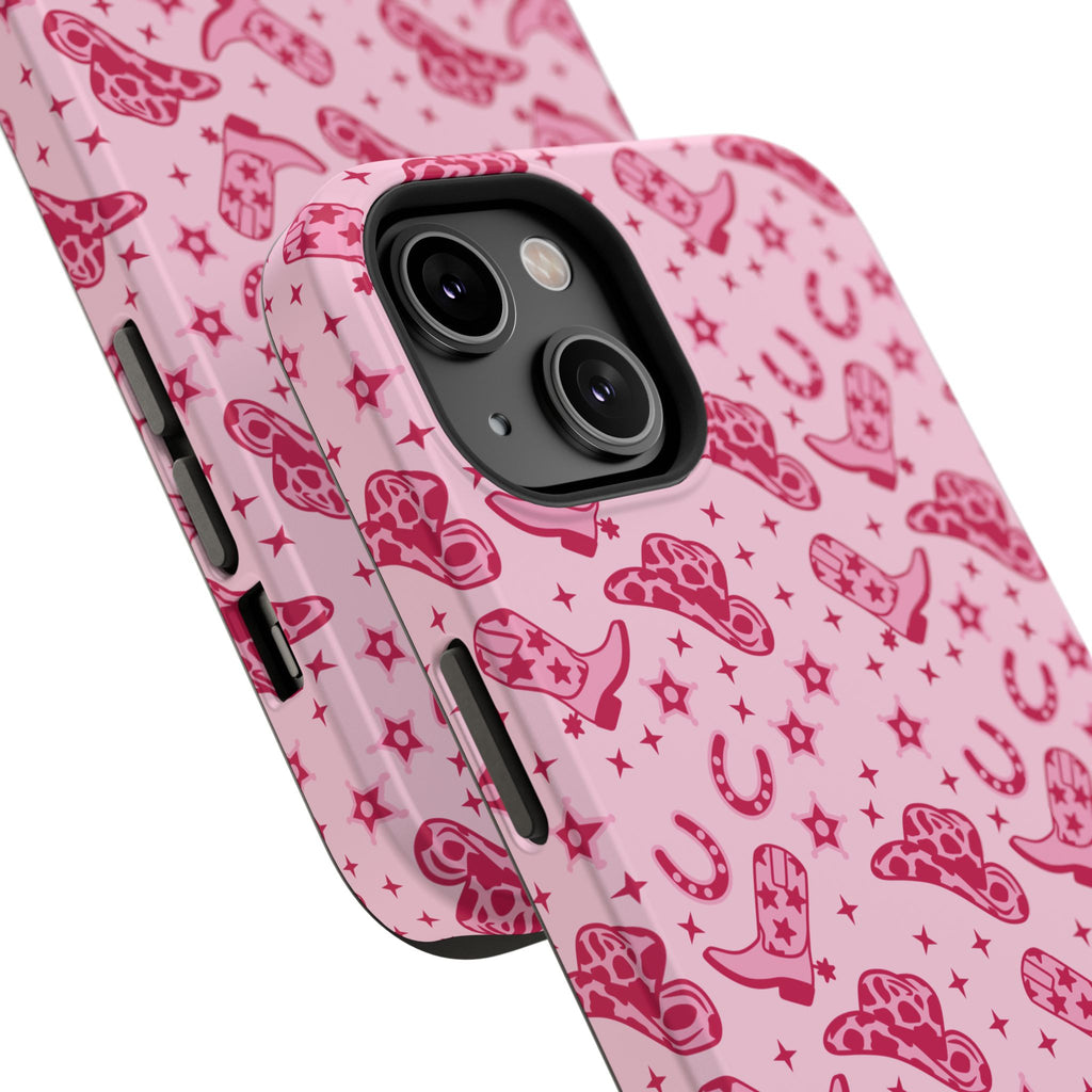 Pink Cowgirl Impact-Resistant Case