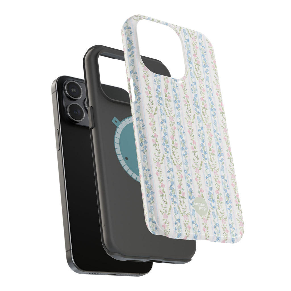 Pastel Floral Pattern Magnetic Tough Case