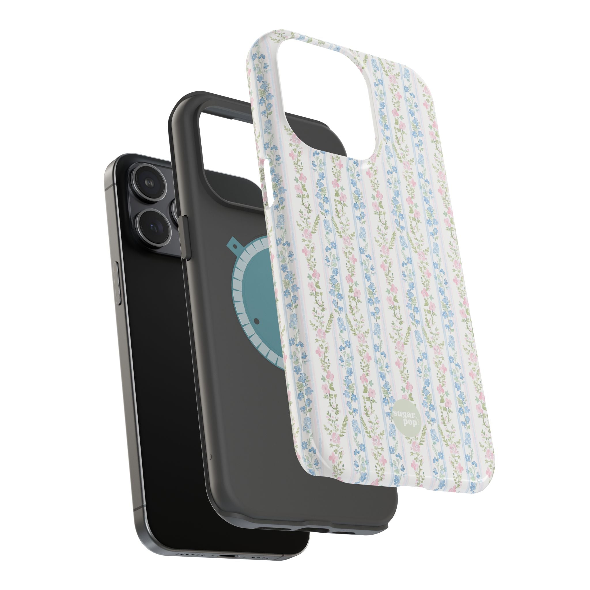 Pastel Floral Pattern Magnetic Tough Case