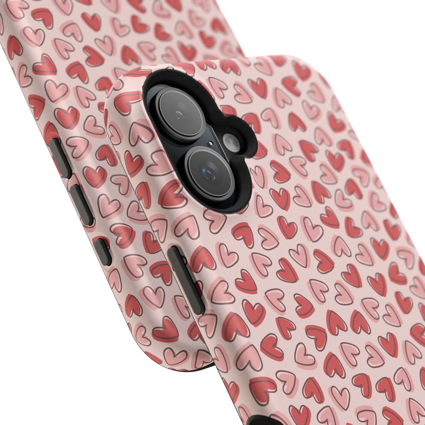 Heart Pattern Impact-Resistant Phone Case - Stylish Protection for Valentine's Day & Everyday Love