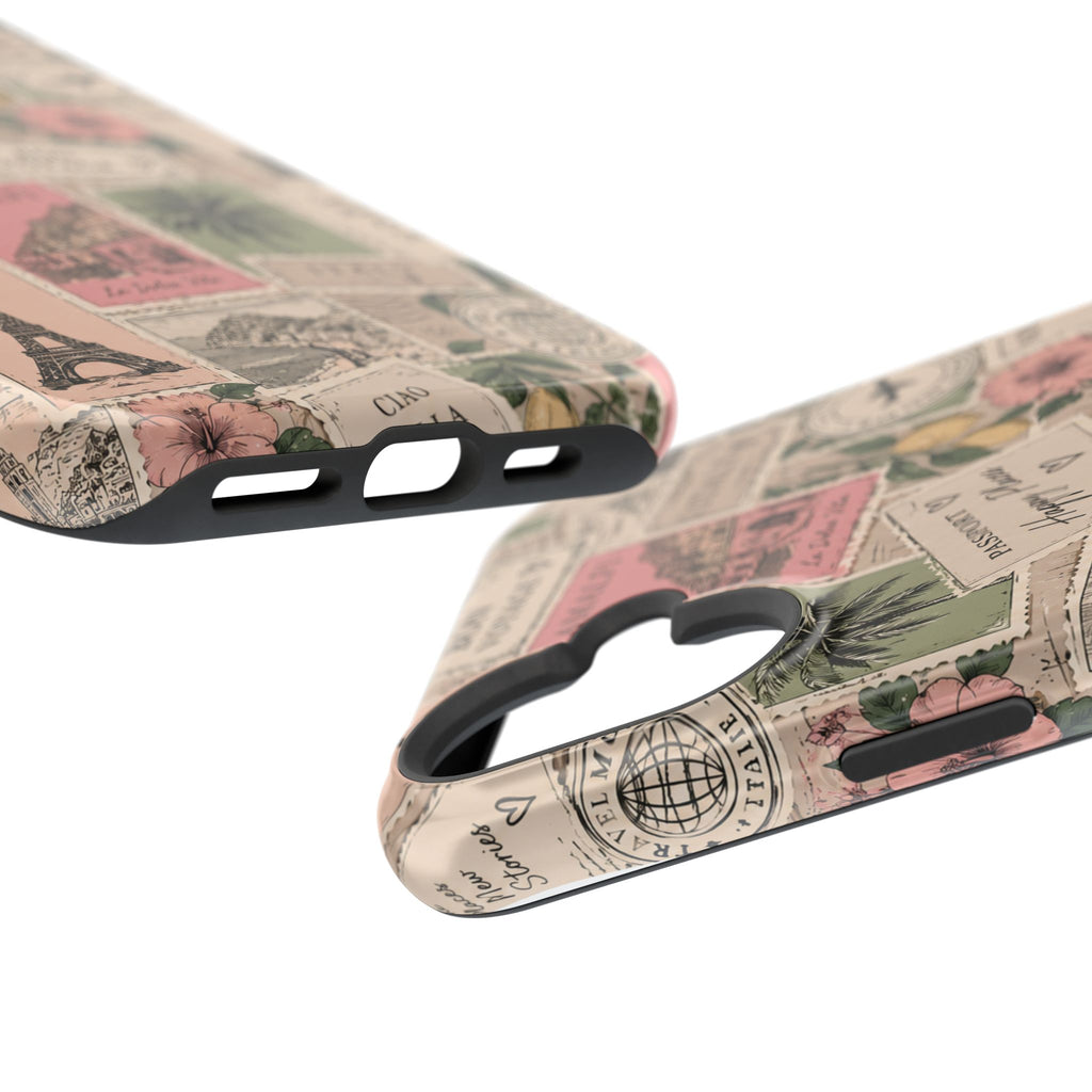 Travel Passport Stamp Magnetic Impact-Resistant Case