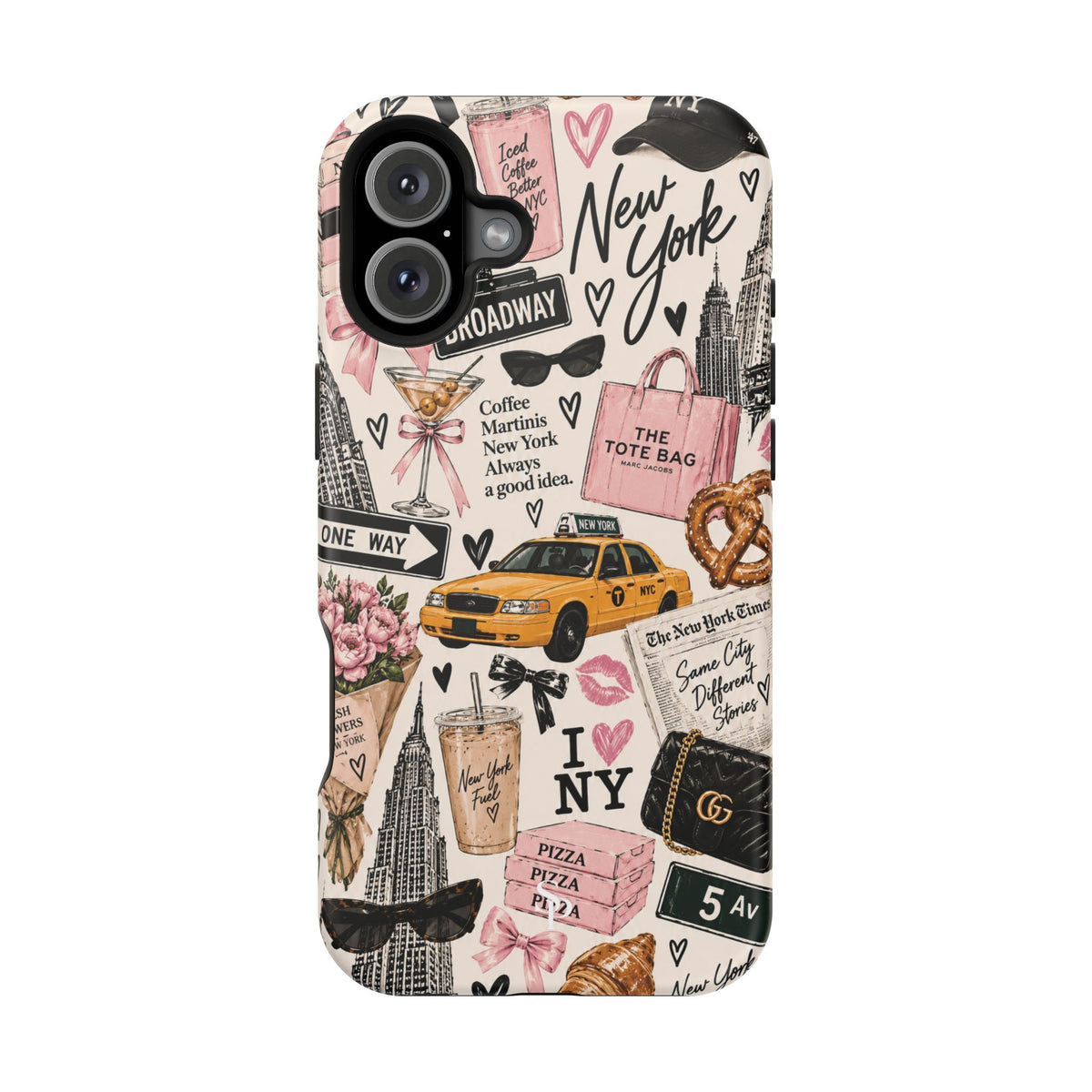 Pink New York Magnetic Phone Case