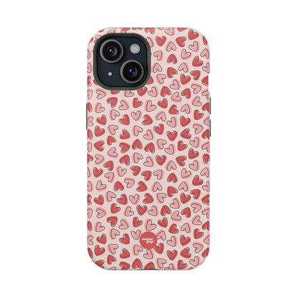 Heart Pattern Impact-Resistant Phone Case - Stylish Protection for Valentine's Day & Everyday Love