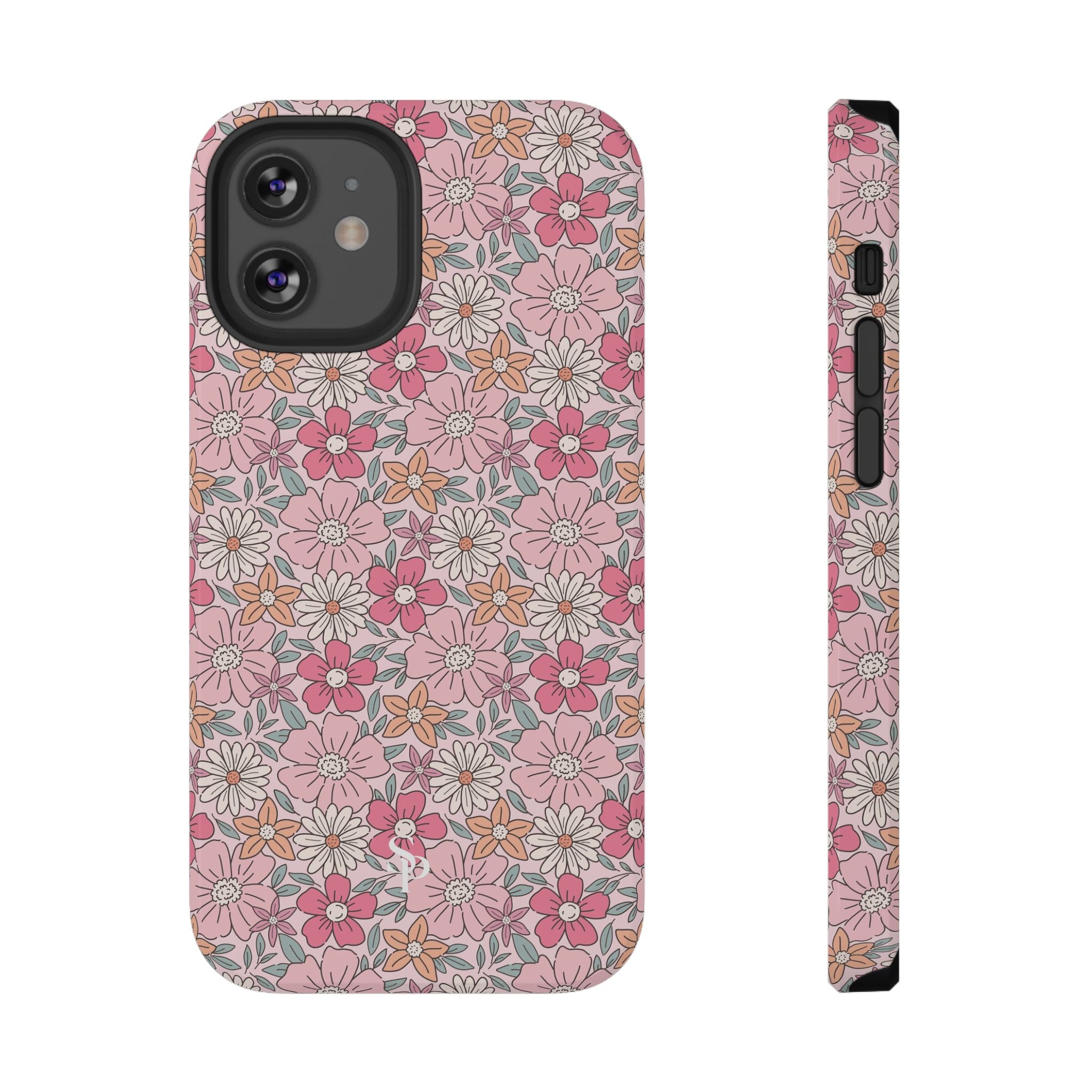 Pink Flowers Impact-Resistant Case