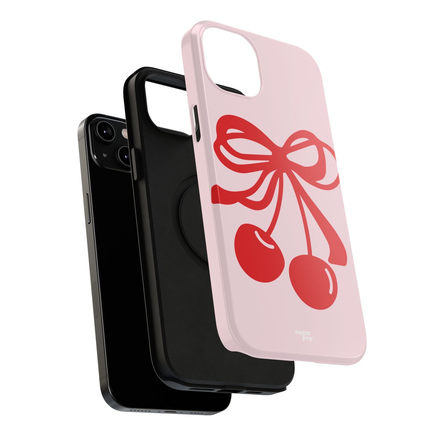 Cherry Bow Impact-Resistant Phone Case