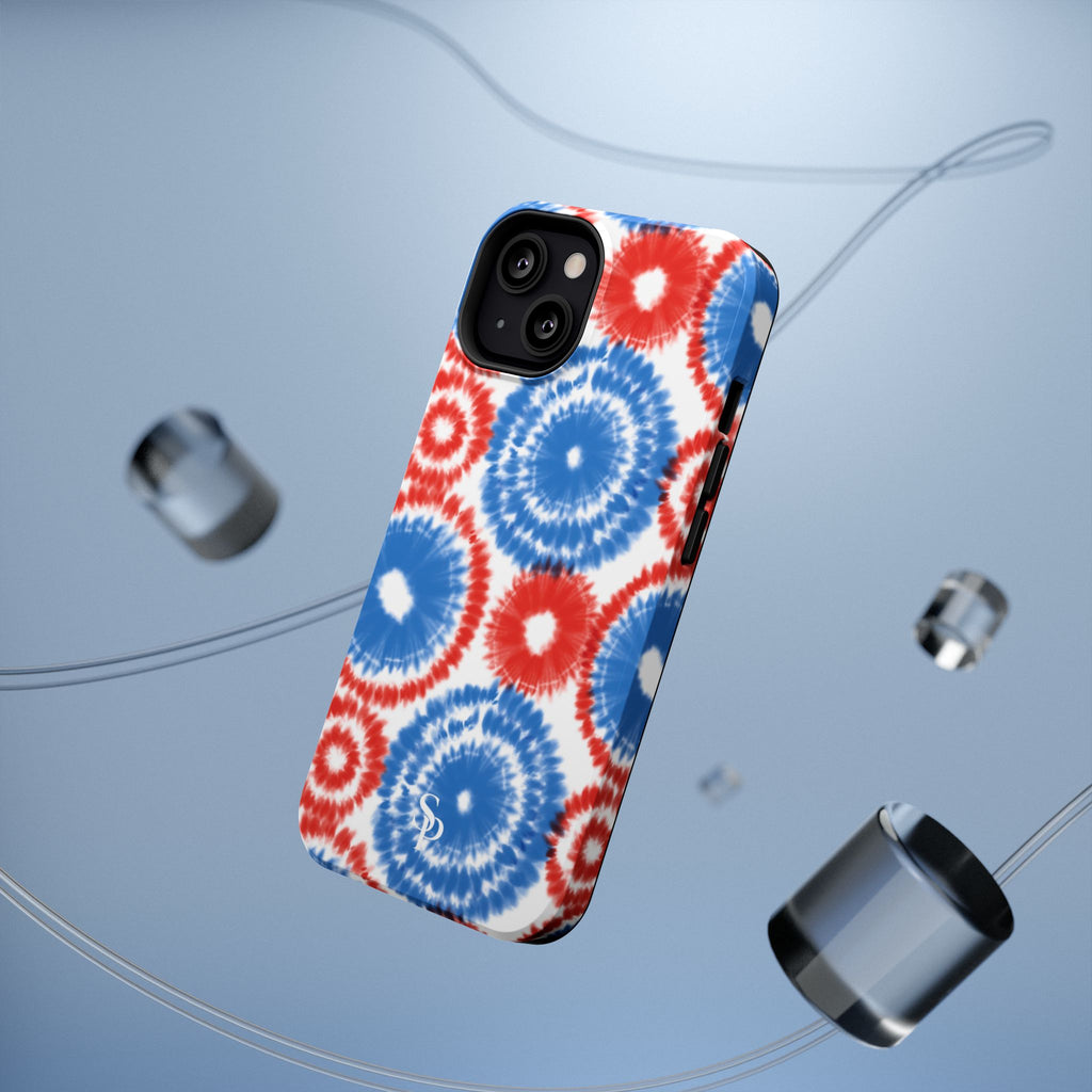 Patriotic Tie Dye Impact Resistant Phone Case