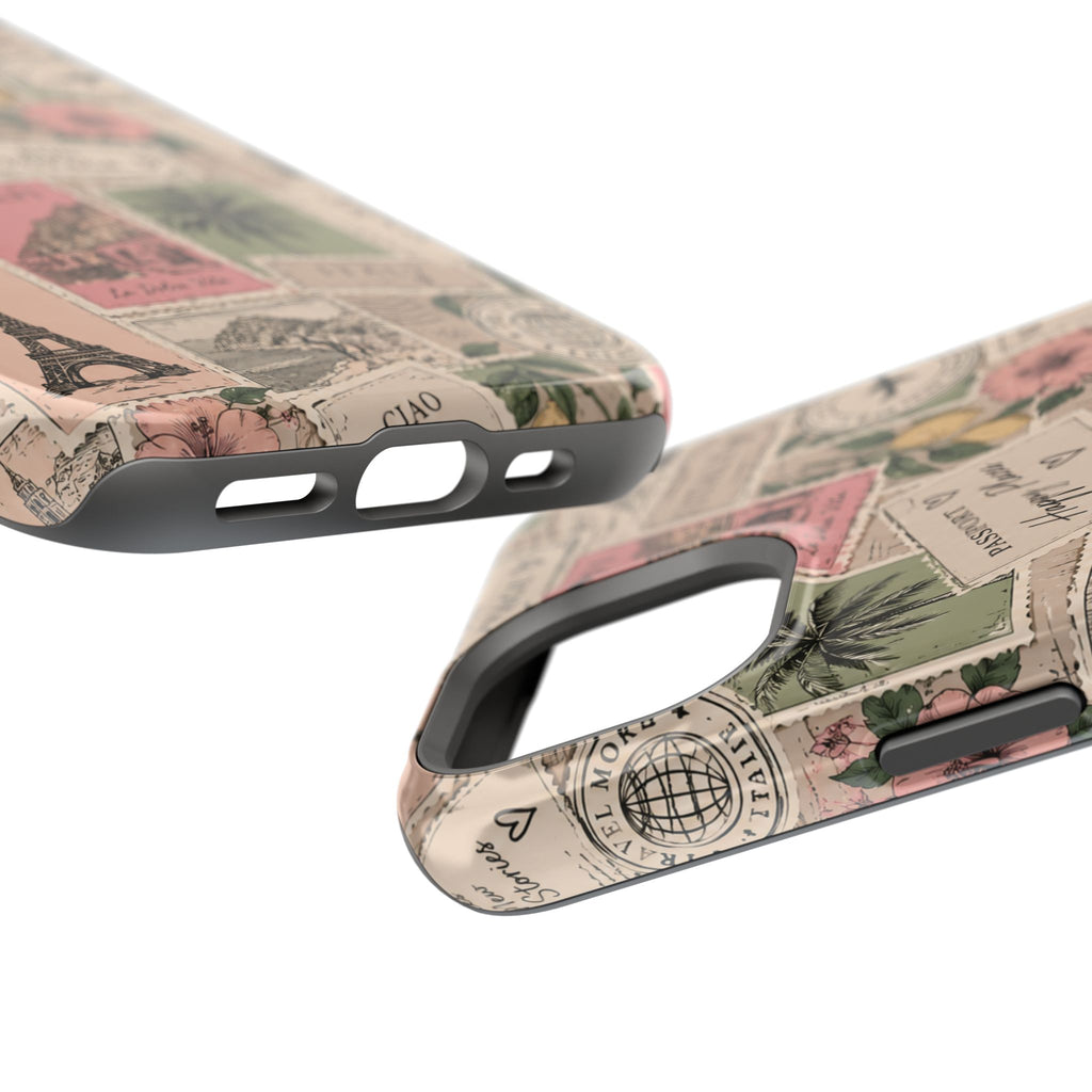 Travel Passport Stamp Magnetic Impact-Resistant Case