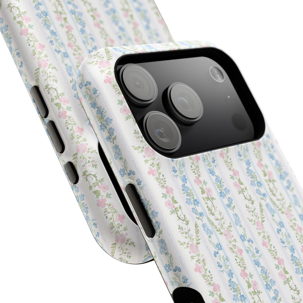 Pastel Floral Pattern Magnetic Tough Case