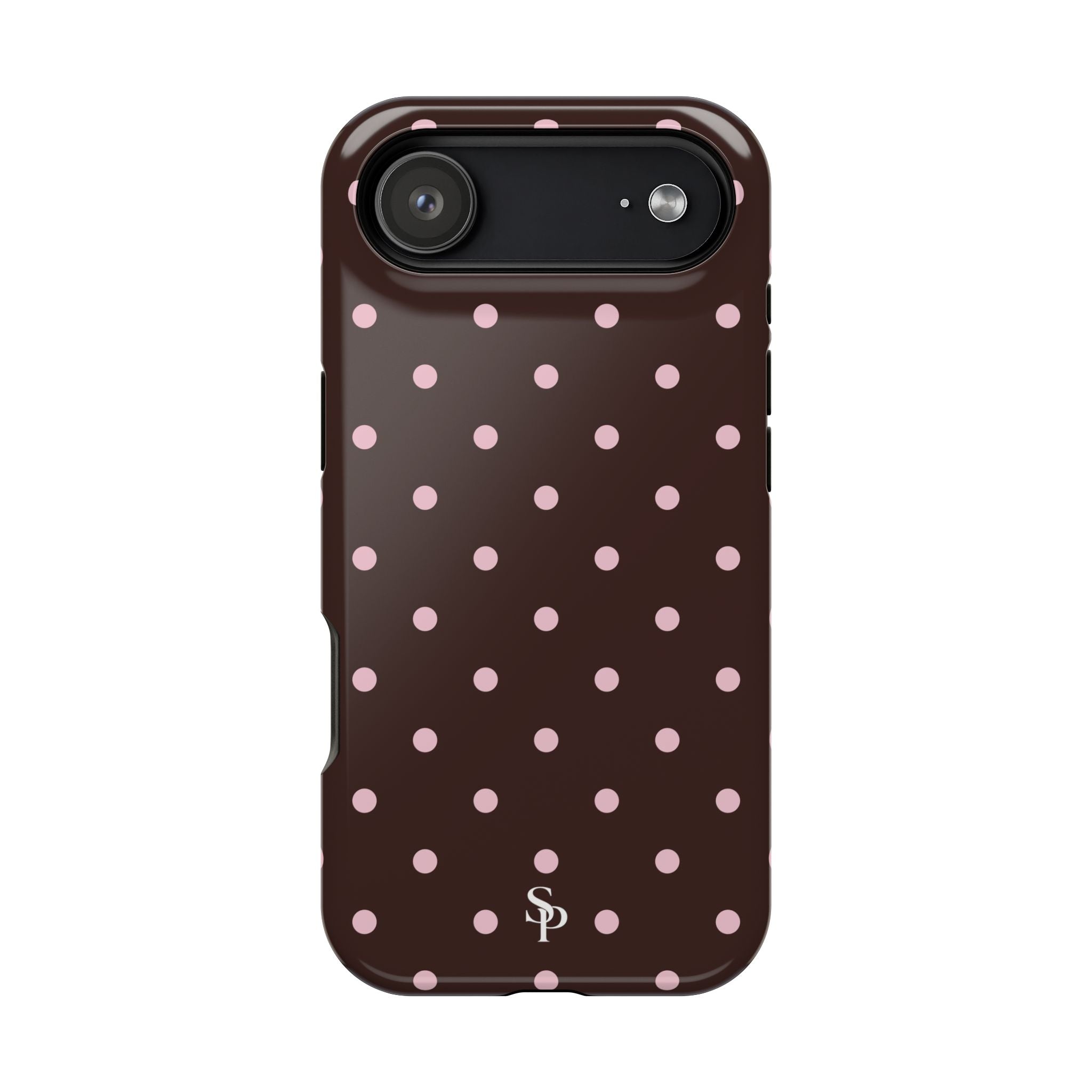 Brown Polka Dot Magnetic Impact-Resistant Phone Case
