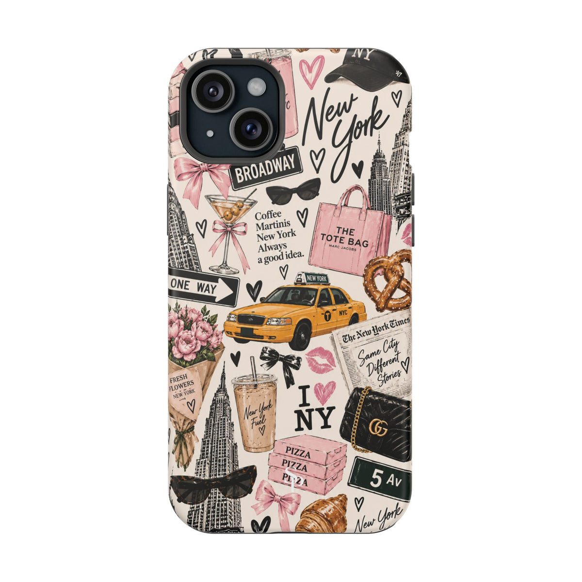 Pink New York Magnetic Phone Case