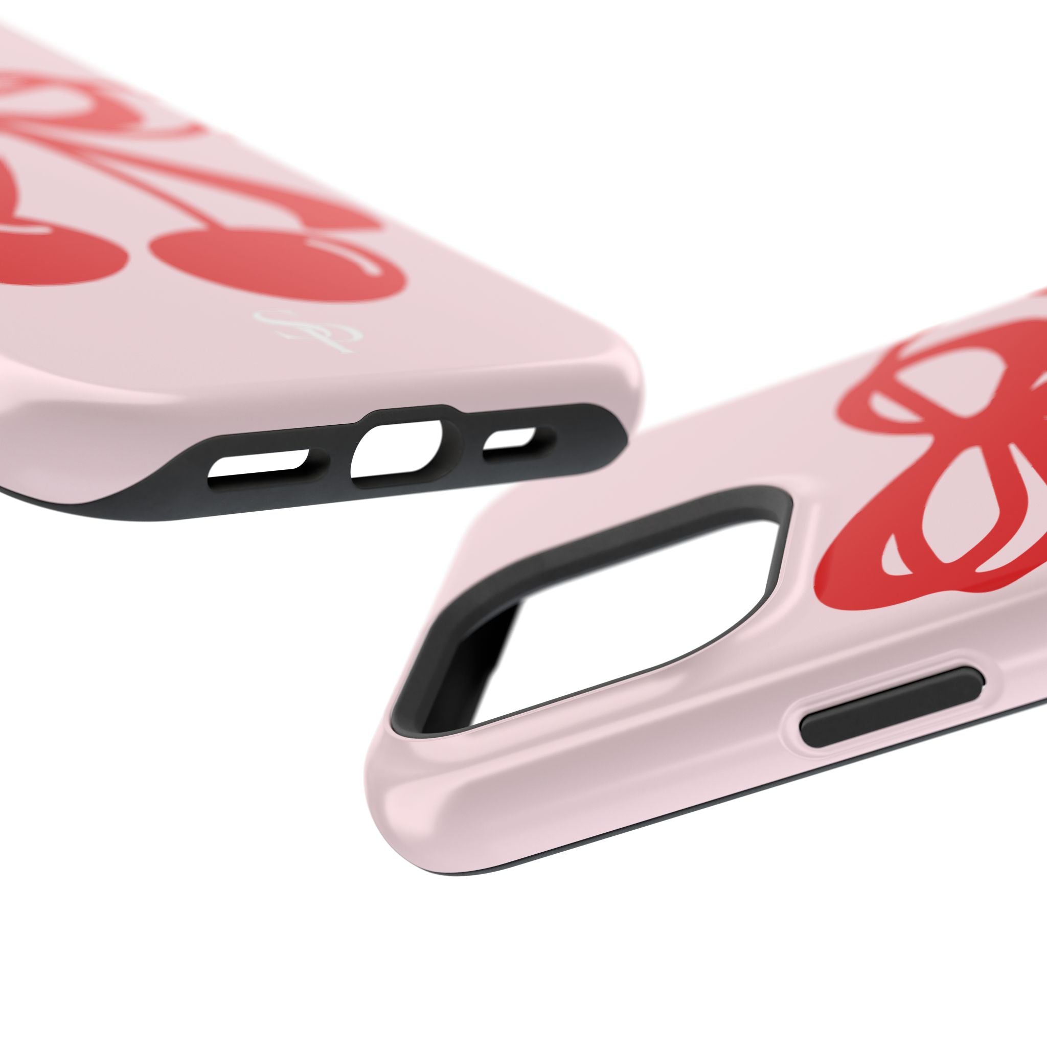 Cherry Bow Impact-Resistant Phone Case
