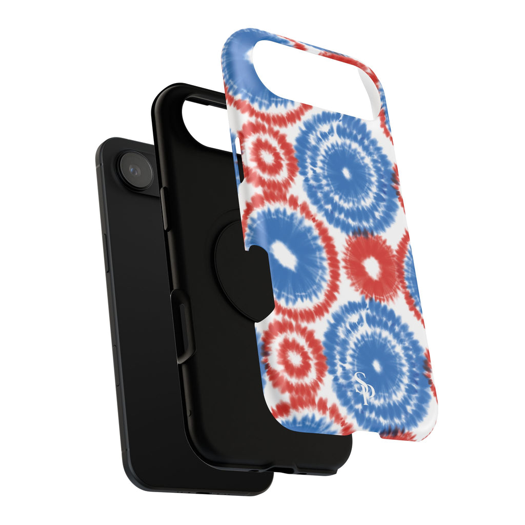 Patriotic Tie Dye Impact Resistant Phone Case