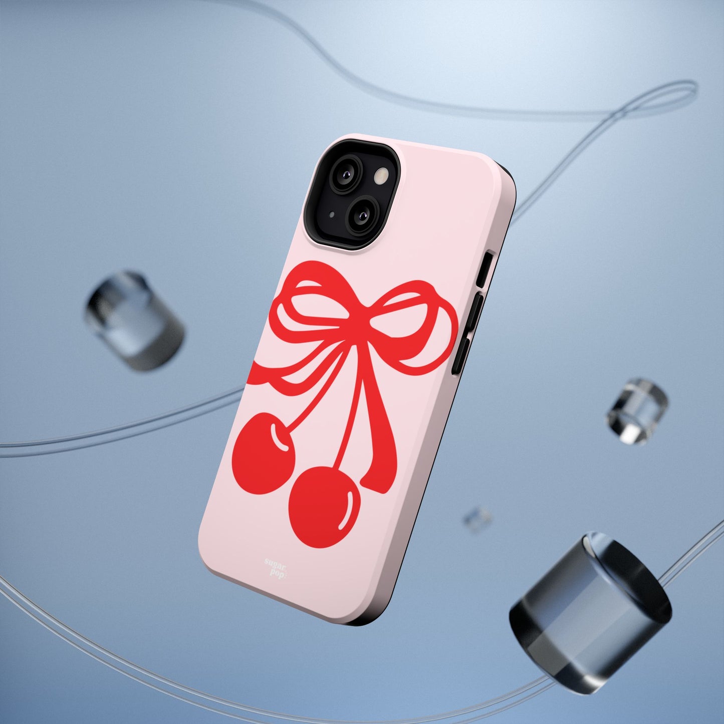 Cherry Bow Impact-Resistant Phone Case