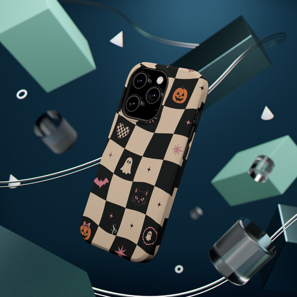 Halloween Checkerboard Magnetic Phone Case