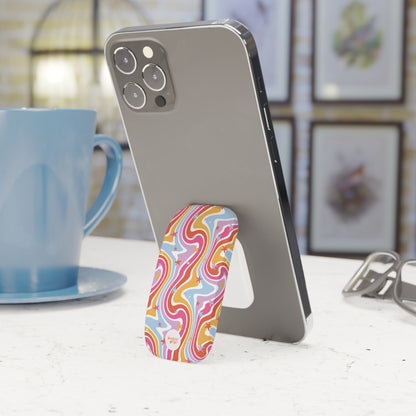 Colorful Swirl Phone Click-On Grip - Trendy Phone Stand Accessory