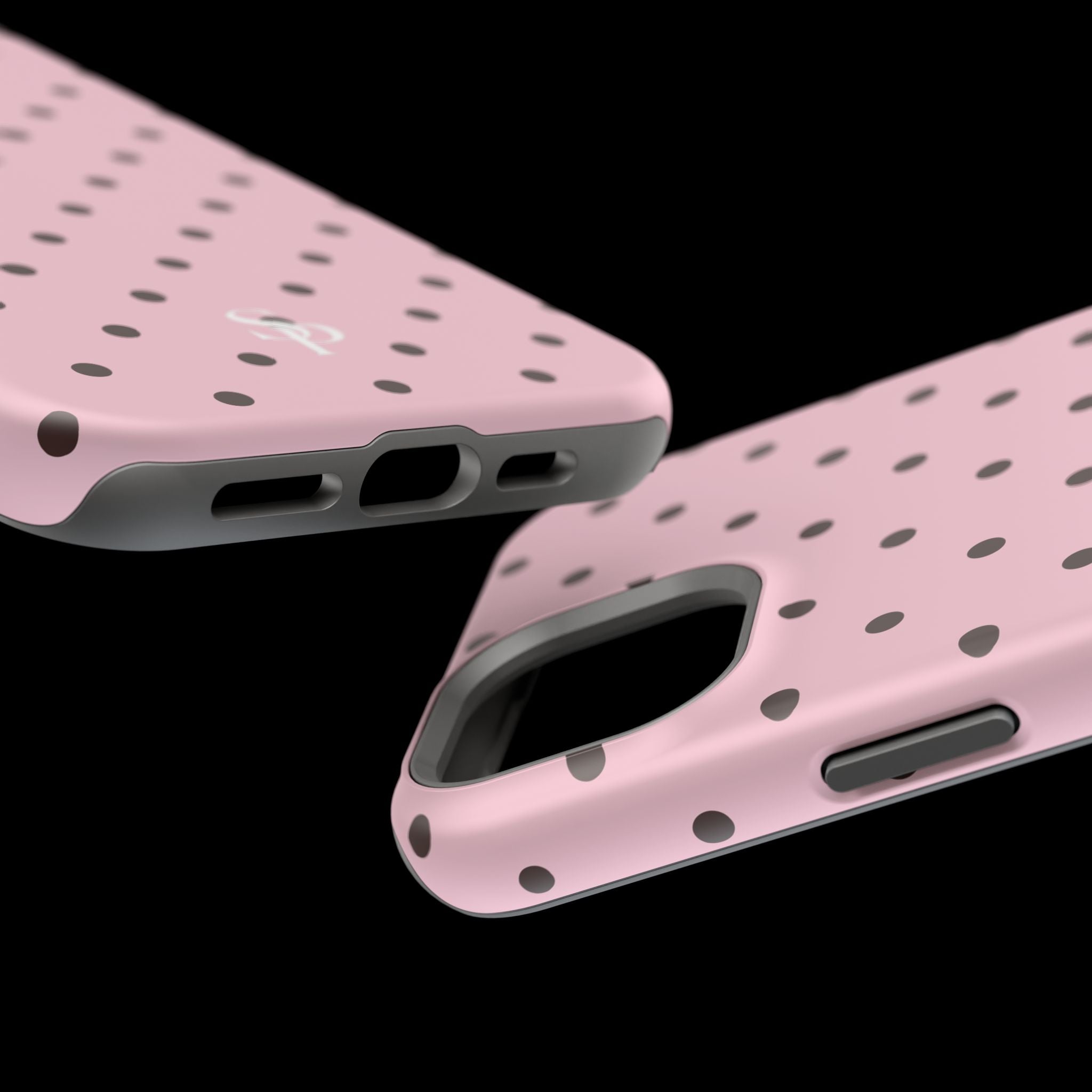 Pink Polka Dot Magnetic Impact Phone Case