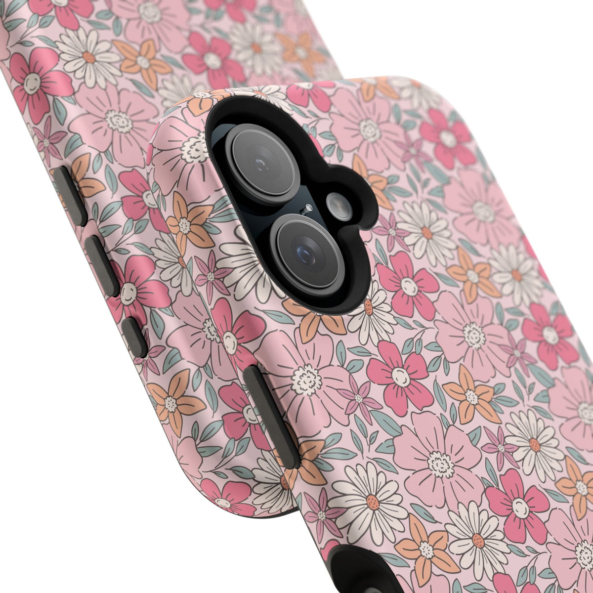 Pink Flowers Impact-Resistant Case