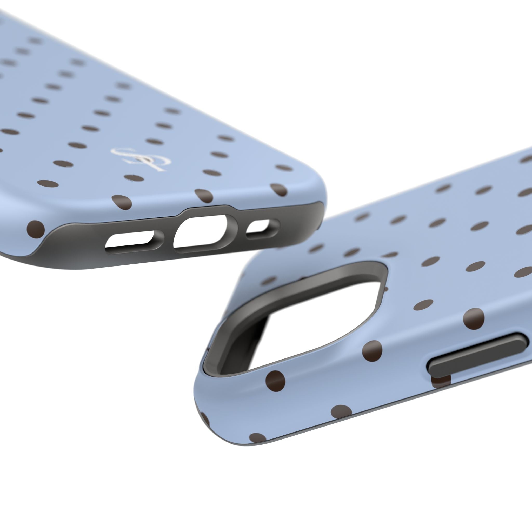 Blue Polka Dot Magnetic Impact Phone Case