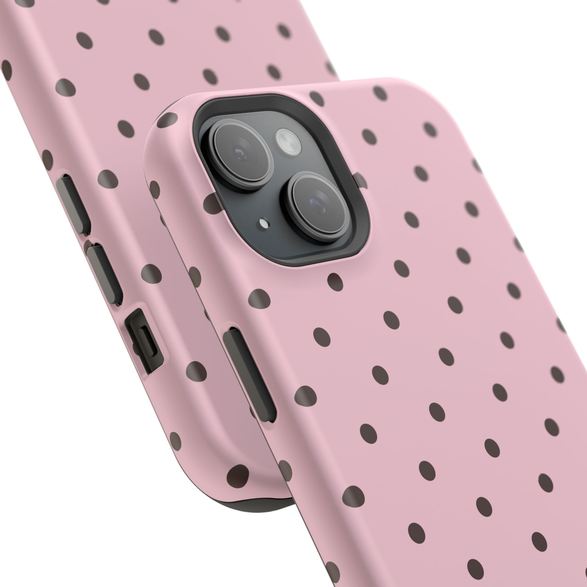 Pink Polka Dot Magnetic Impact Phone Case