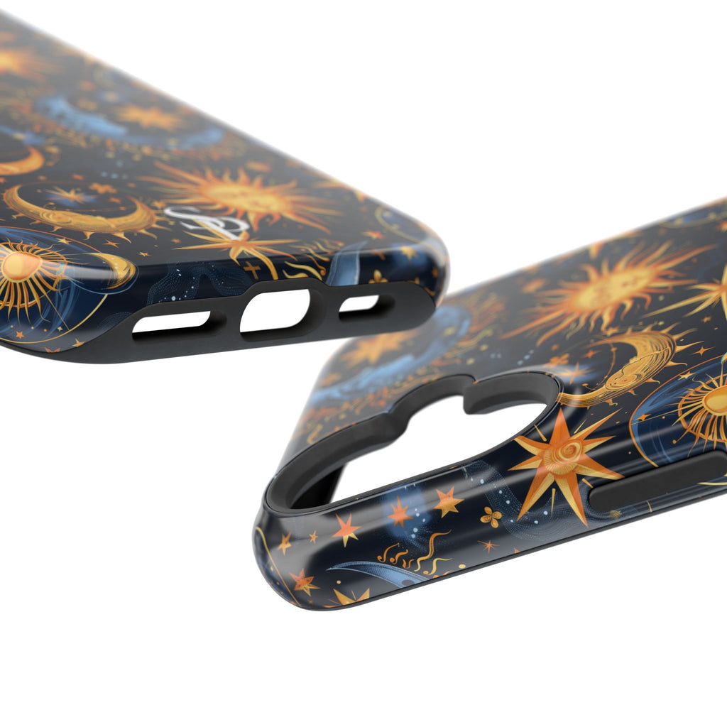 Celestial Sun and Moon Impact-Resistant Phone Case