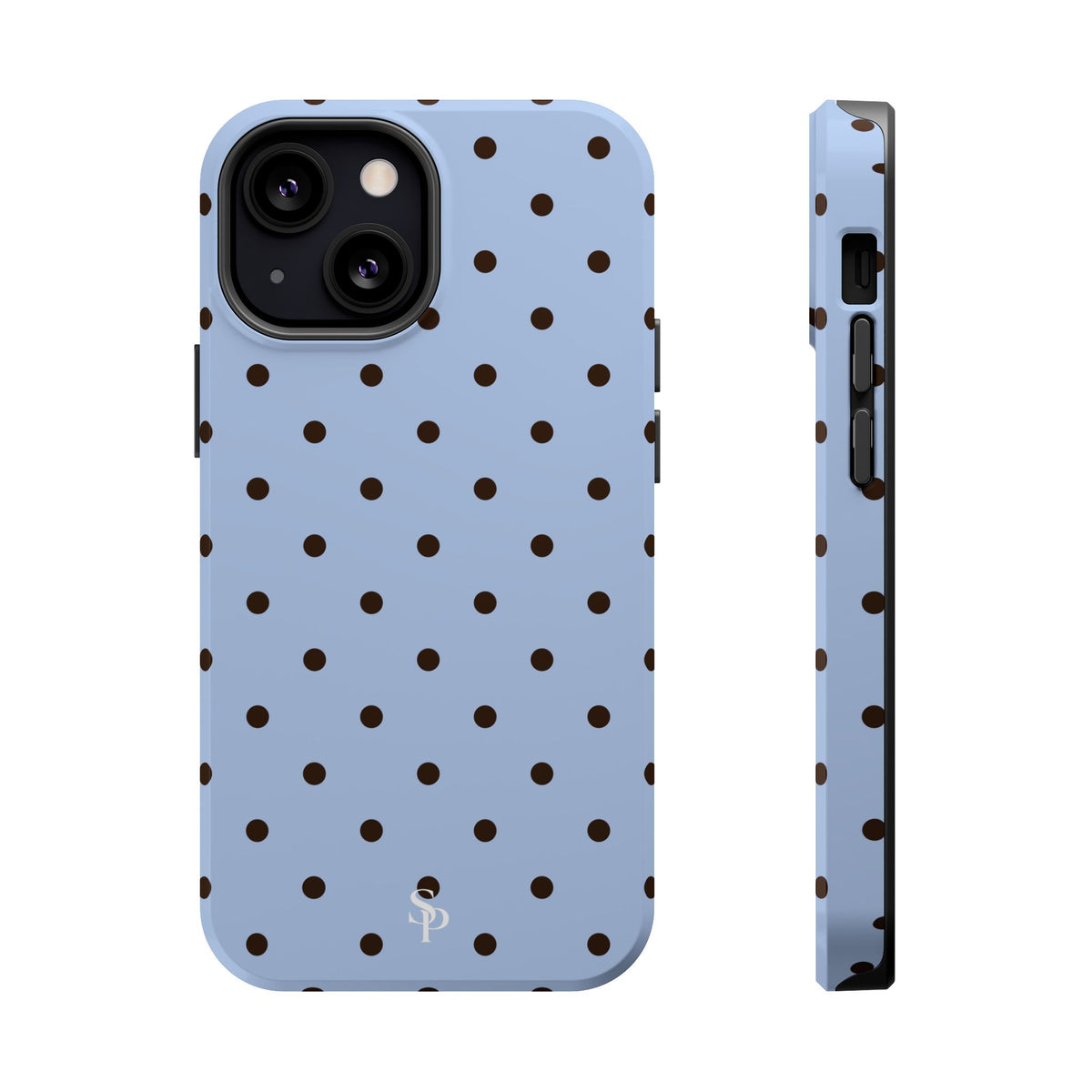Blue Polka Dot Magnetic Impact Phone Case