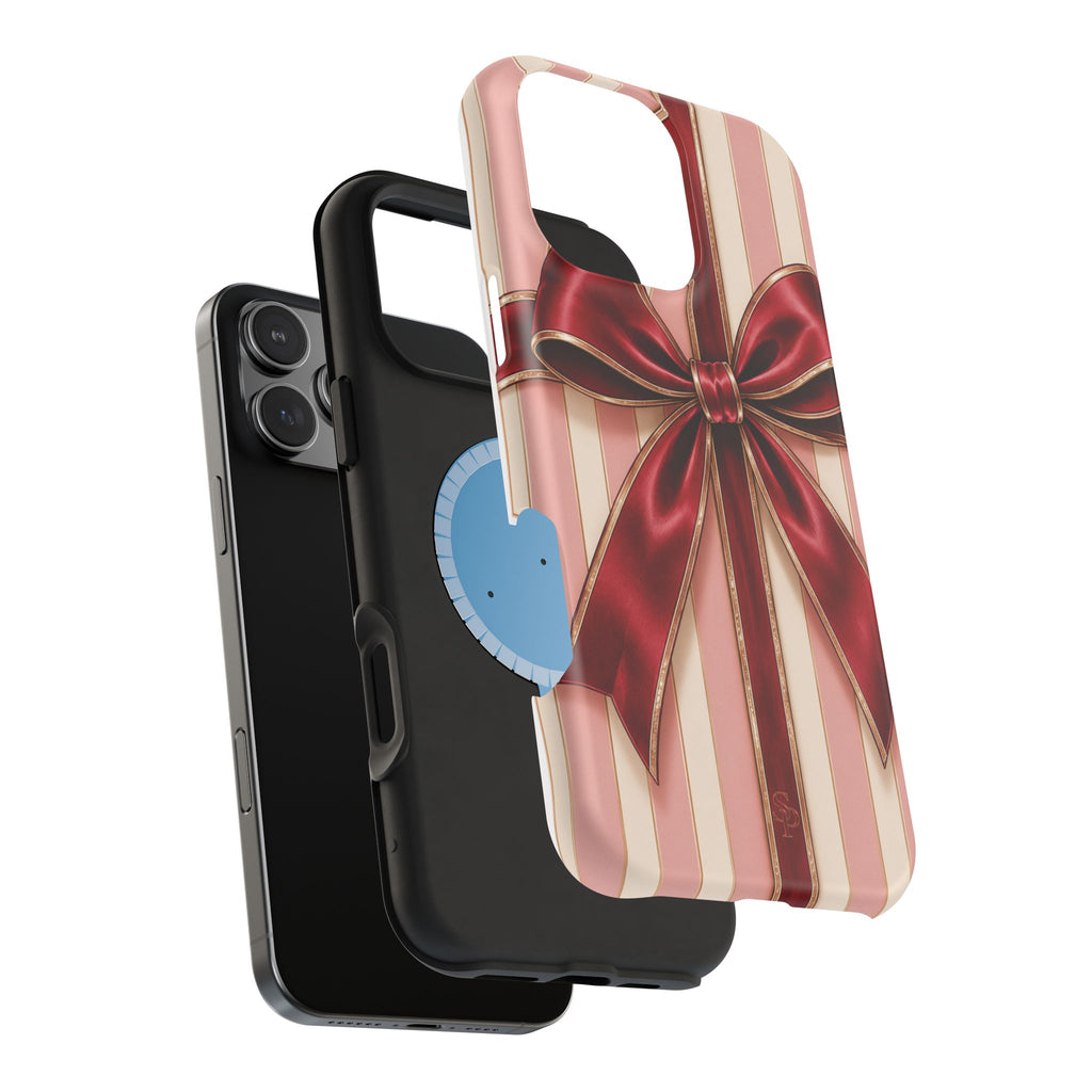 Red Bow Gift Wrap Magnetic Phone Case