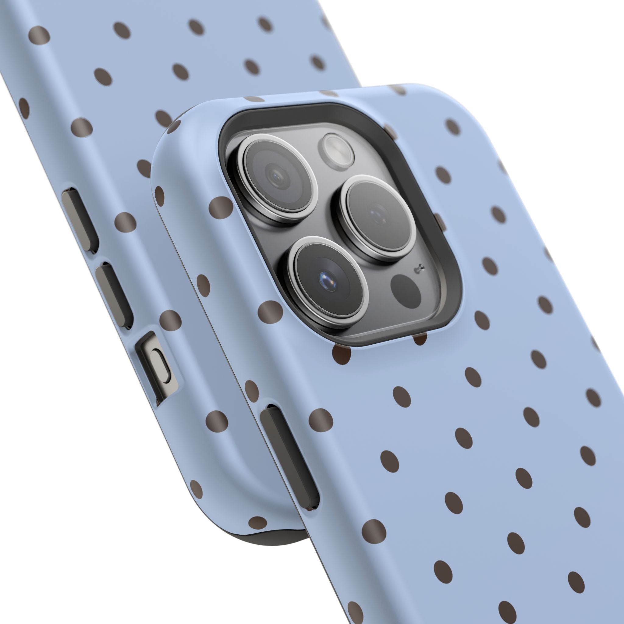 Blue Polka Dot Magnetic Impact Phone Case