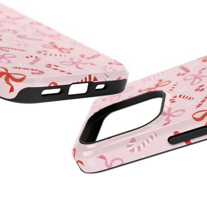 Candy Cane Impact-Resistant Phone Case - Limited Edition