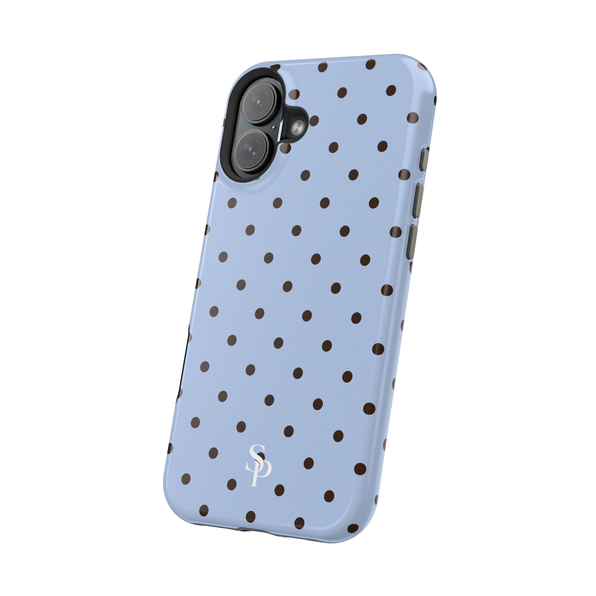 Blue Polka Dot Magnetic Impact Phone Case