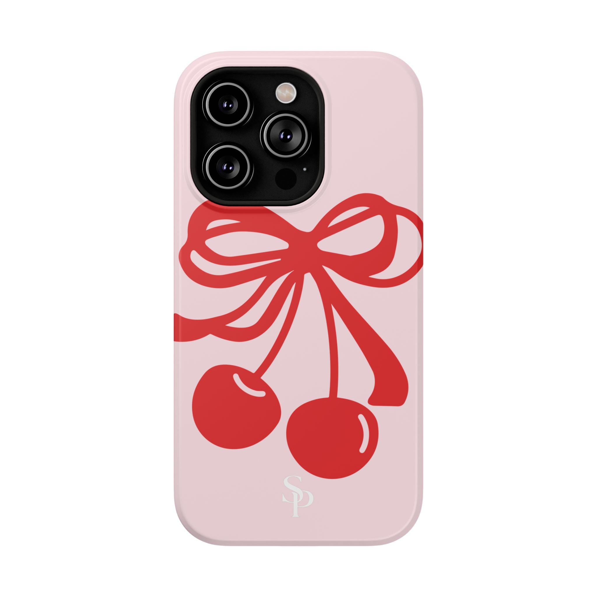 Cherry Bow Impact-Resistant Phone Case