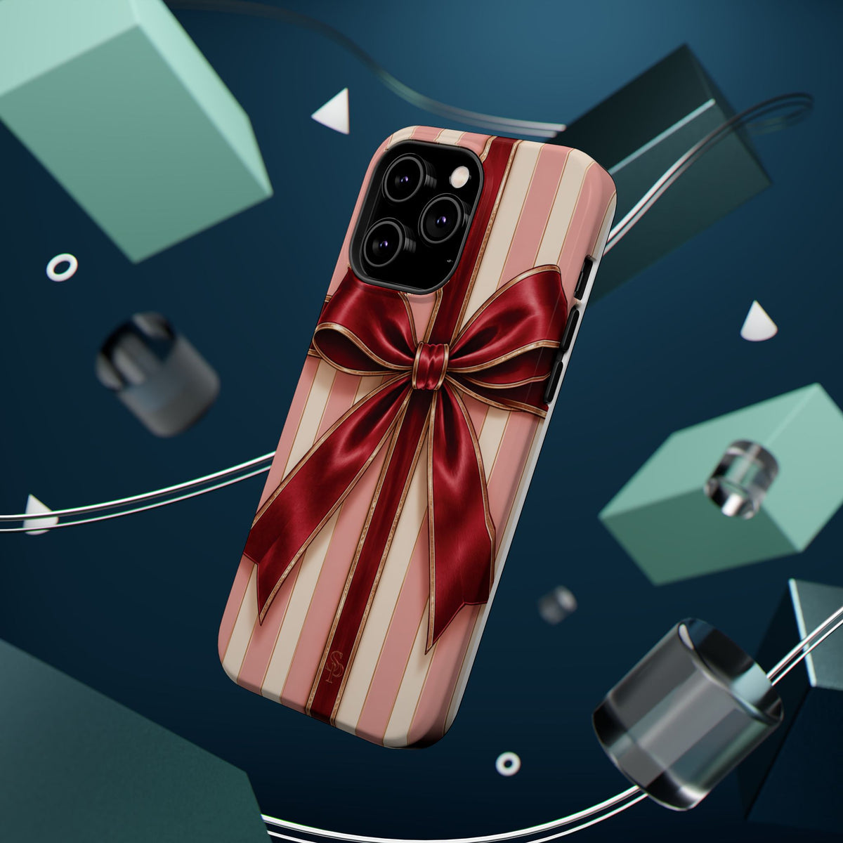 Red Bow Gift Wrap Magnetic Phone Case
