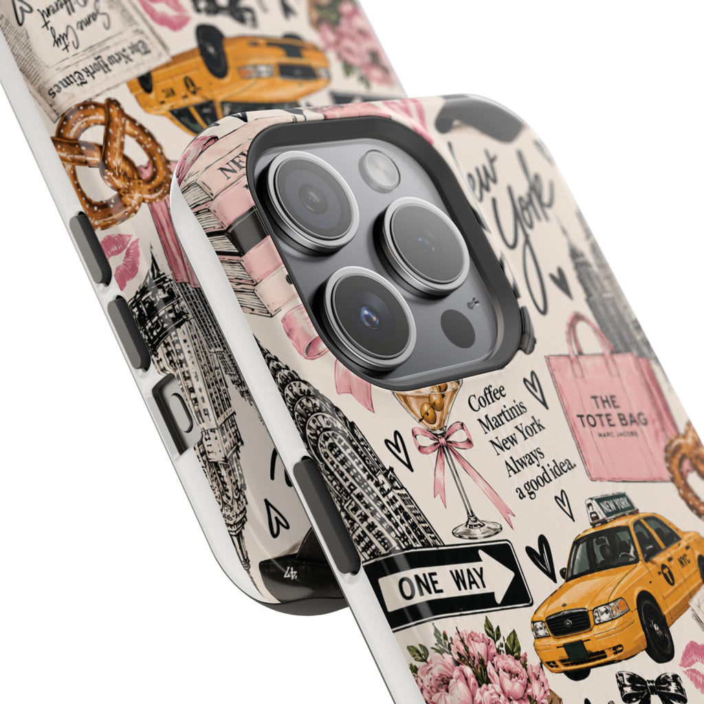 Pink New York Magnetic Phone Case