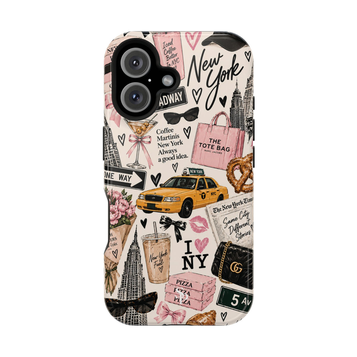 Pink New York Magnetic Phone Case