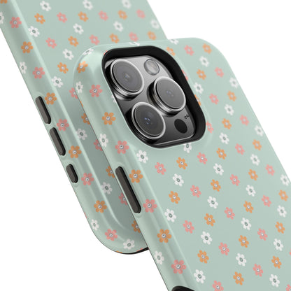 Floral Smiley Impact-Resistant Cases