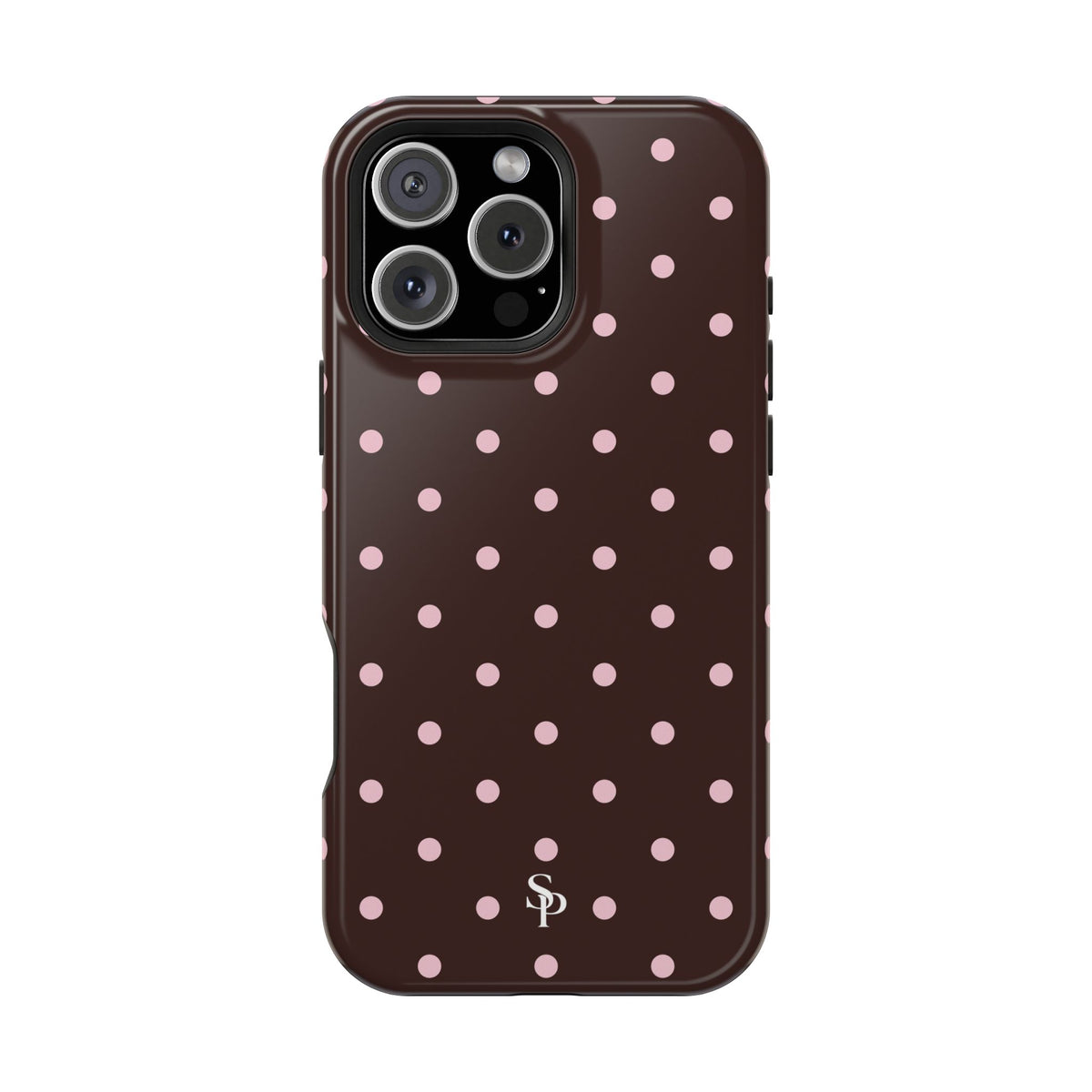 Brown Polka Dot Magnetic Impact-Resistant Phone Case