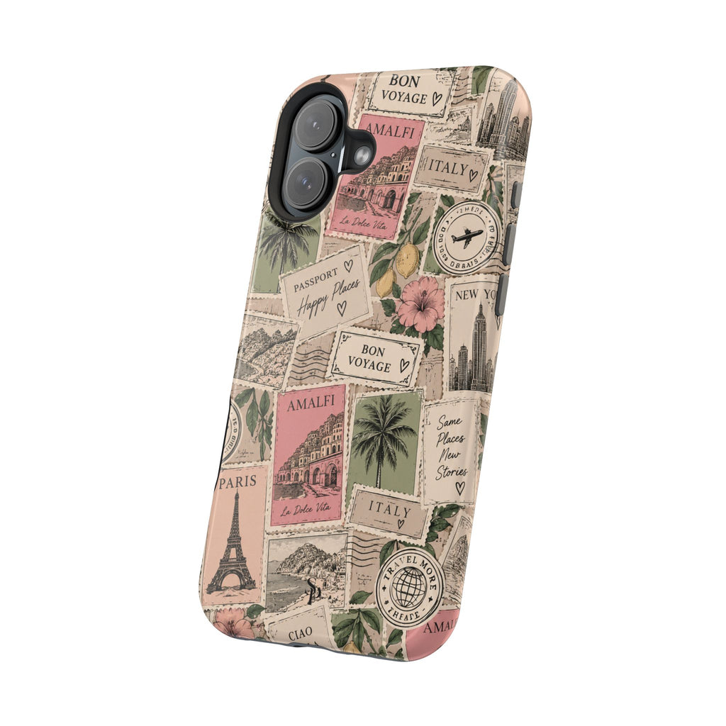 Travel Passport Stamp Magnetic Impact-Resistant Case