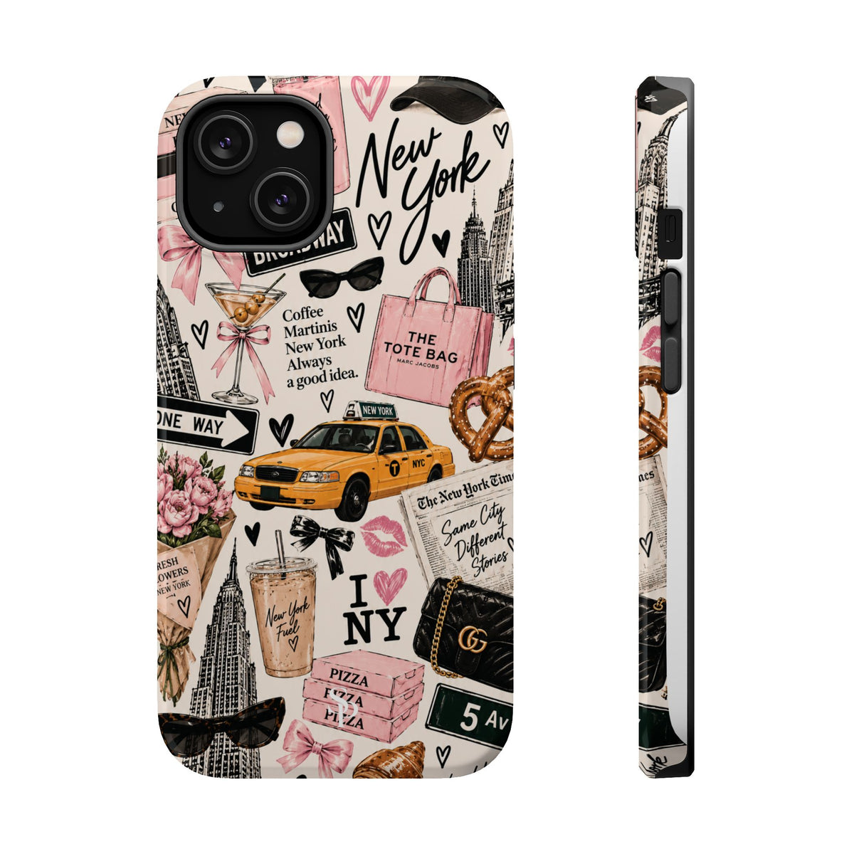 Pink New York Magnetic Phone Case