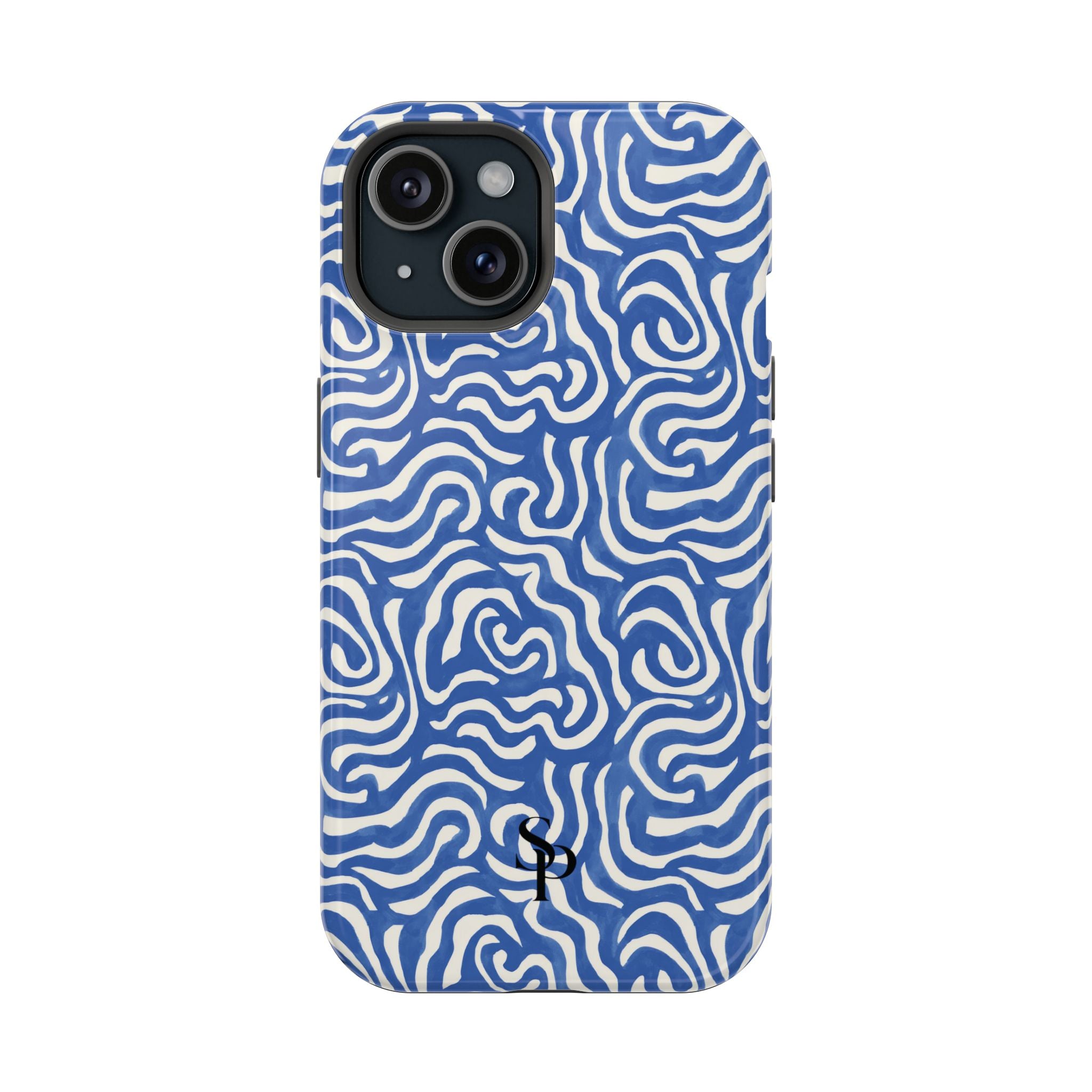 Blue Abstract Swirl Magnetic Impact Phone Case