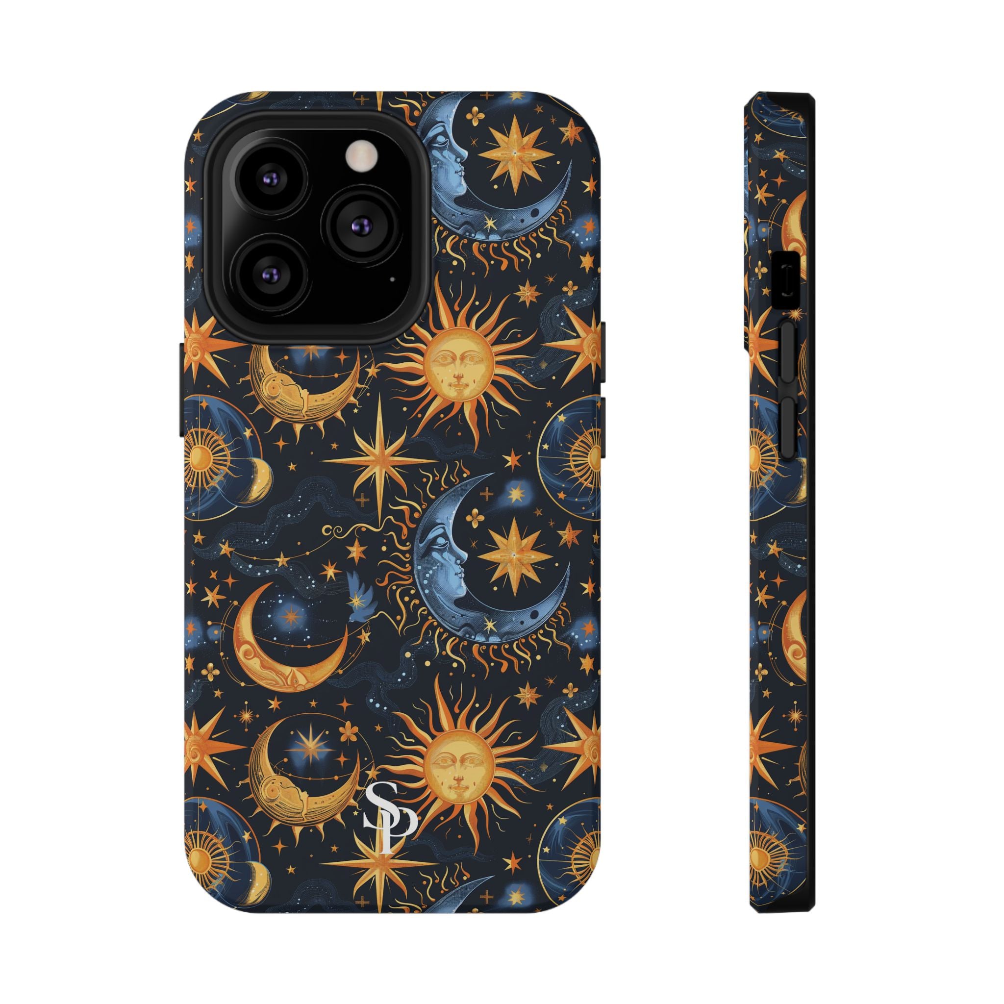 Celestial Sun and Moon Impact-Resistant Phone Case