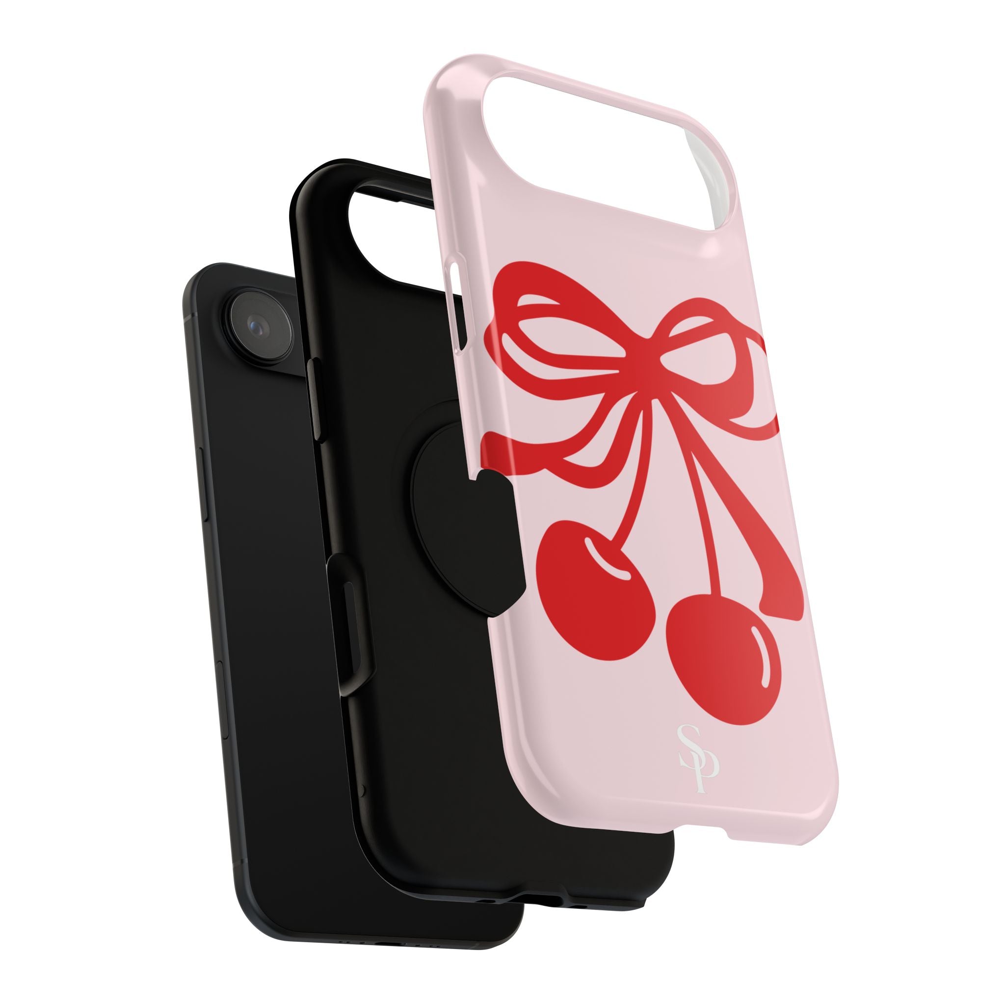 Cherry Bow Impact-Resistant Phone Case