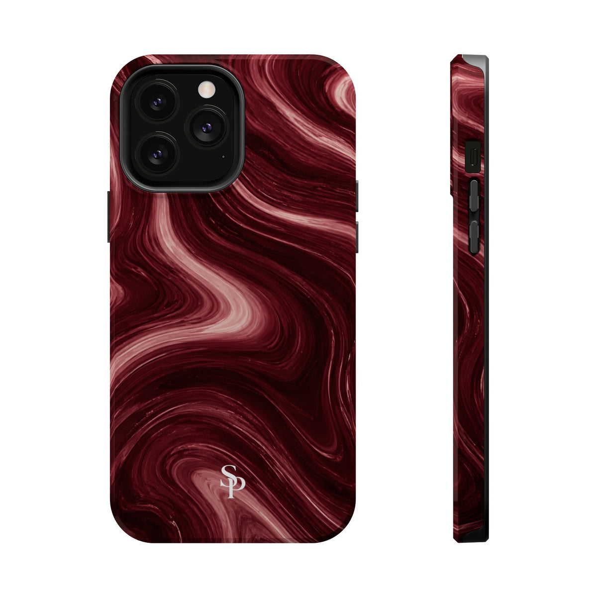 Burgundy Marble Magnetic Phone Case