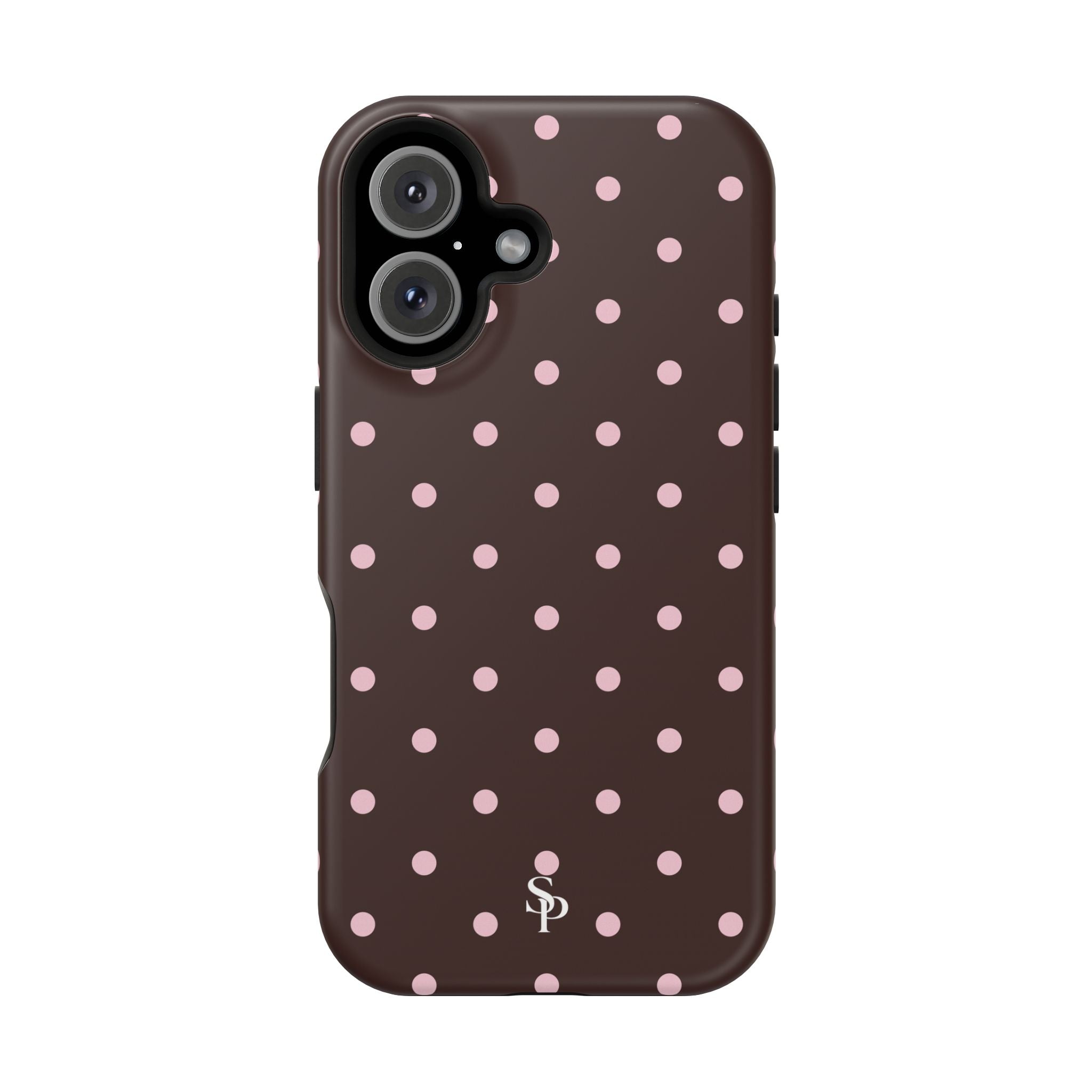 Brown Polka Dot Magnetic Impact-Resistant Phone Case