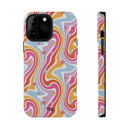 Colorful Impact-Resistant Phone Case - Vibrant Swirl Design