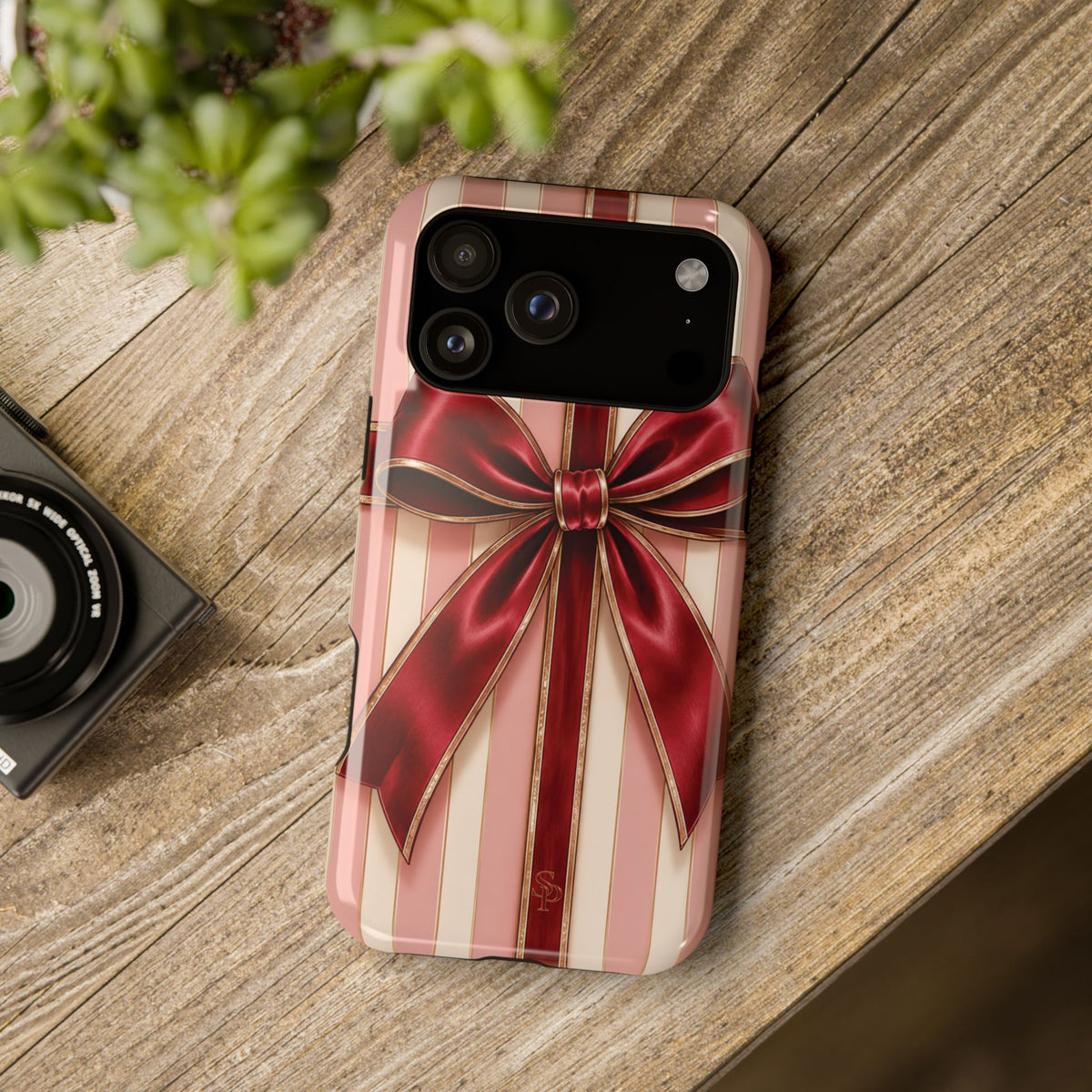 Red Bow Gift Wrap Magnetic Phone Case
